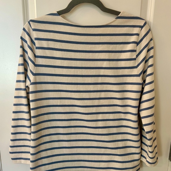 Sezane Colette Marinière NWOT Vintage Blue / Ecru - Size S - Picture 5 of 7